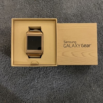 Samsung Galaxy Gear SM-V700 Smart Watch Gold & White Working Battery
