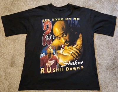Vintage Tupac All Eyez On Me  R U Still Down  Rap Tee Size XL 