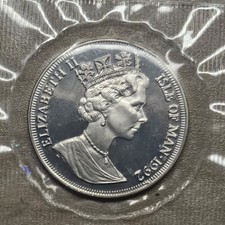 1992 Isle of Man Siamese Cat 1 Crown -- GEM BU -- Original Cello --