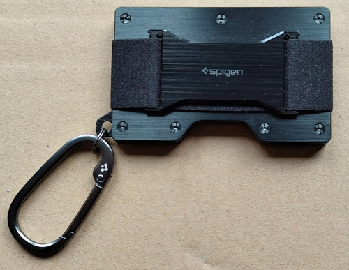 Spigen RFID Blocking Slim Minimalist Card Holder Wallet Key Ring Cash Strap, NEW - Picture 7 of 7