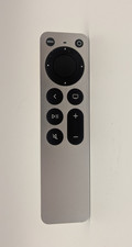 Replacement Apple TV Remote Unbranded Silver Siri Style Used No Battery