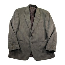 Lauren Ralph Lauren Men's 44R Wool Herringbone Gray Blazer Jacket