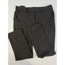 Simply Vera Vera Wang Pants Womens 14 Gray NWT Herringbone Slim Straight Dress
