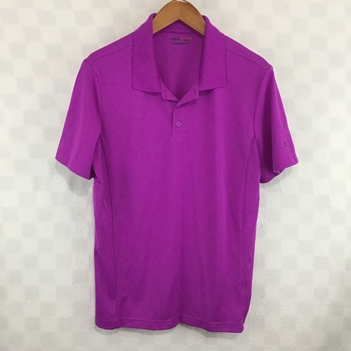 Fila Sport Golf Polo Shirt Mens Large Purple Short Sleeve Performance Polyester