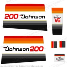 Fits Johnson 1979 200hp V6 Decals