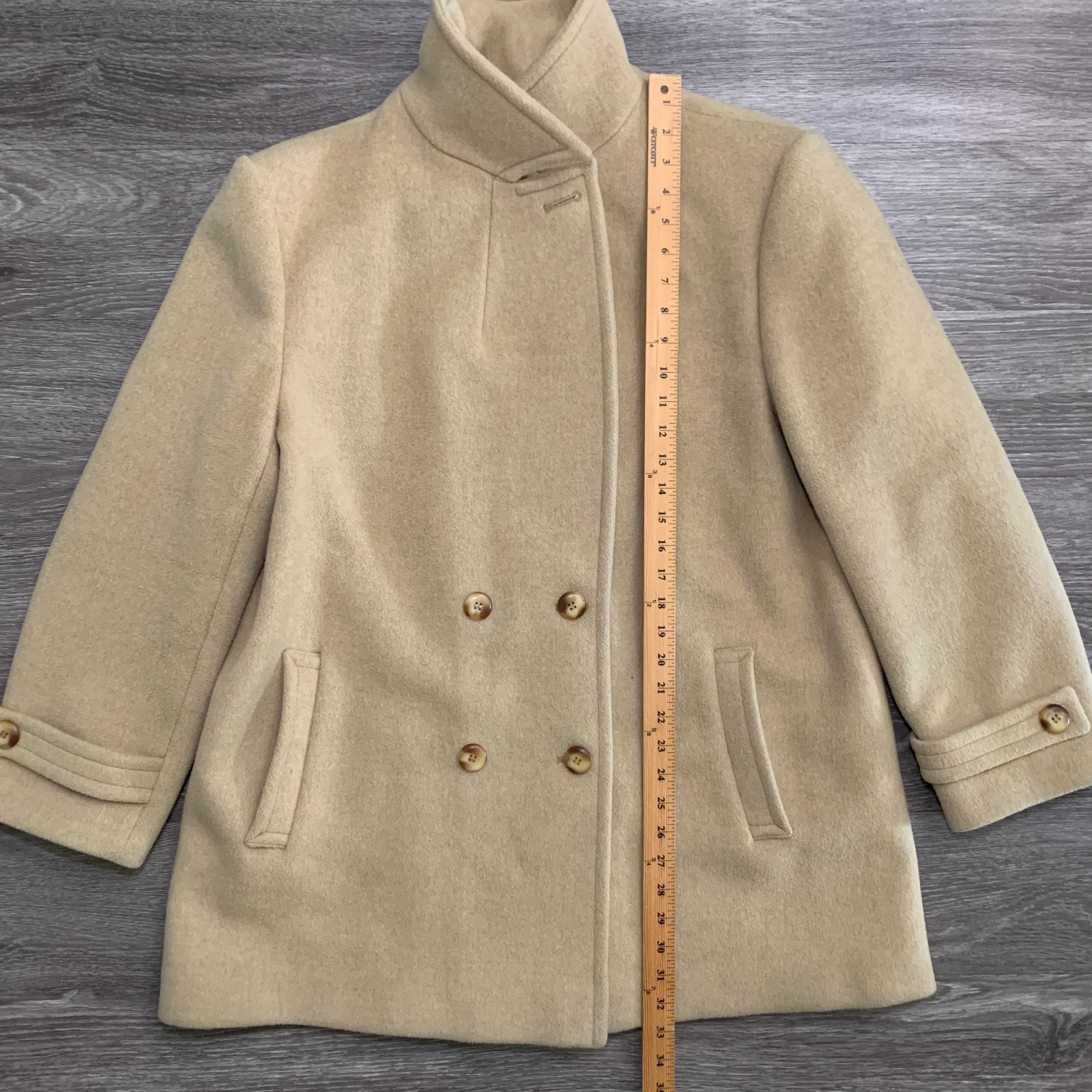 Vintage Womens Pendleton Double Breasted Brown Wo… - image 7