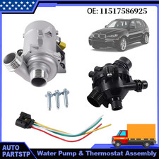 Electric Engine Water Pump And Thermostat Kit Fits For Bmw X3 11517586925 New Electric Engine Water Pump And Thermostat Kit Fits For Bmw X3 11517586925 New