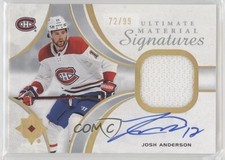 2021-22 Ultimate Collection Material Signatures 72/99 Josh Anderson Auto 3vx