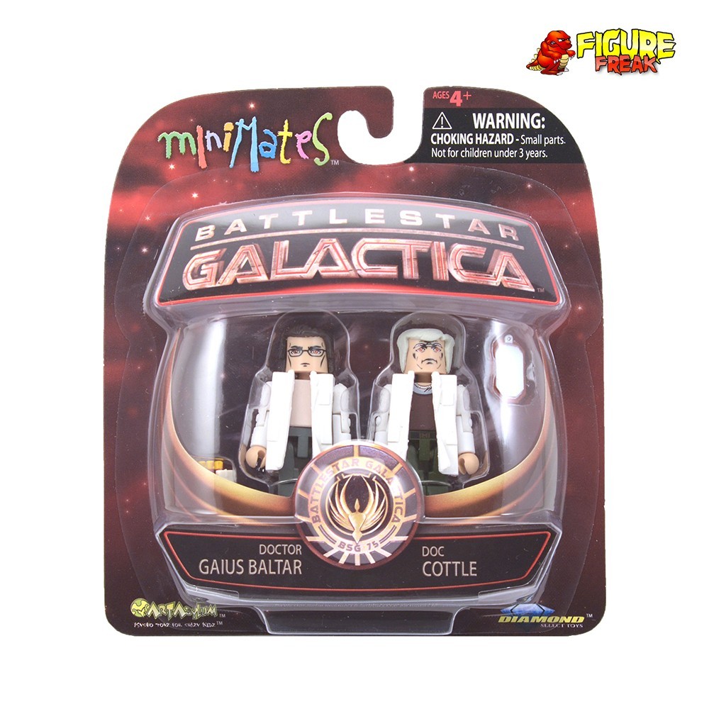 Battlestar Galactica Minimates Series 4 Doctor Gaius Baltar & Doc Cottle