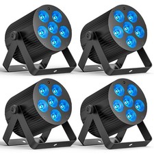 4PCS 6 LED RGB Par Light Stage Light DMX512 Disco Event Lighting Party Show DJ