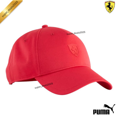 Puma Scuderia Ferrari Pro Baseball Cap Adjustable Motorsport Red Hat Unisex Fit