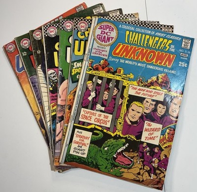 Challengers of the Unknown Lot (7) DC Silver Age #25 51 52 53 59 63 76-Readers
