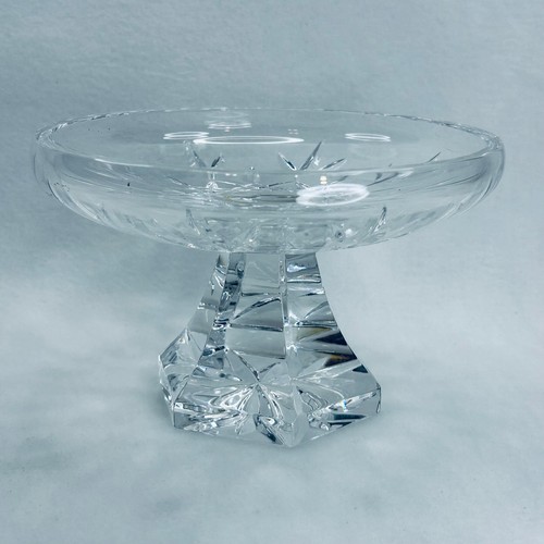 Oneida Piedistallo Cristallo B Taglio a Mano Piombo Cristallo 7,5” x 5” Corea - Foto 1 di 7