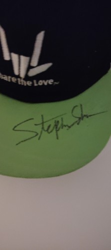 RARE STEPHEN SHARER AUTOGRAPHED BASEBALL HAT SHARE THE LOVE SNAP BACK - Picture 2 of 7