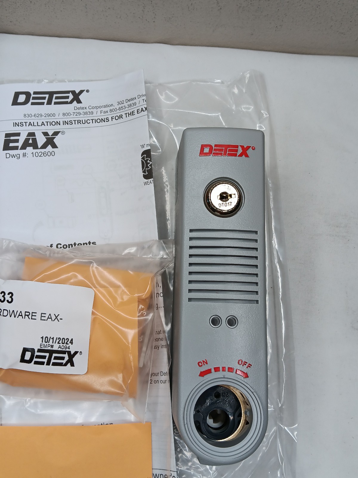 Detex EAX-500xK17 Exit Alarm 102600-518