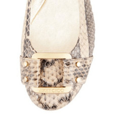 Jimmy Choo Snakeskin Gold Heel Pump