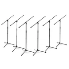 Musician's Gear Tripod Boom Microphone Stand  6 Pack Black
