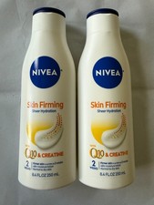 Nivea Skin Firming Sheer Hydration Q10 Creatine Lotion 8.4 oz 2 Pack
