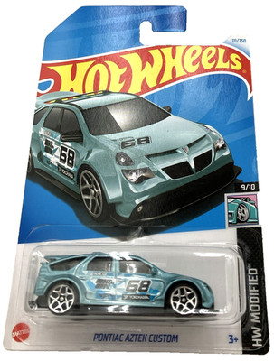 Hot Wheels Pontiac Aztec Custom HW Modified 9/10 Teal Chrome Yokohama 2024