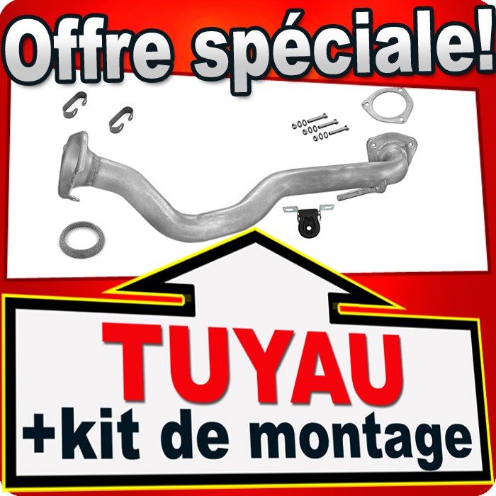 Tuyau avant d'échappement compatible avec VW T4 Transporter 2.4D 1.9TD 2.5TDI 1996-2003