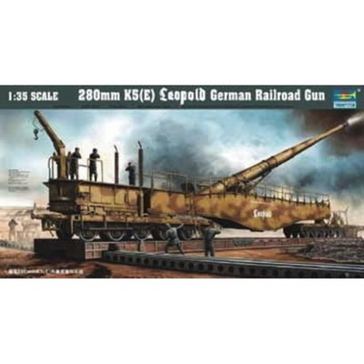 TRUMPETER 00207 MAQUETTE RAILWAY GUN LEOPOLD 280MM K5 (E) 1/35
