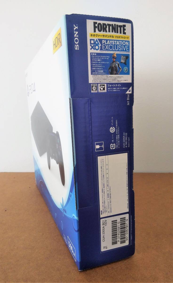 Unused SONY PS4 PlayStation 4 Console Jet Black 500GB
