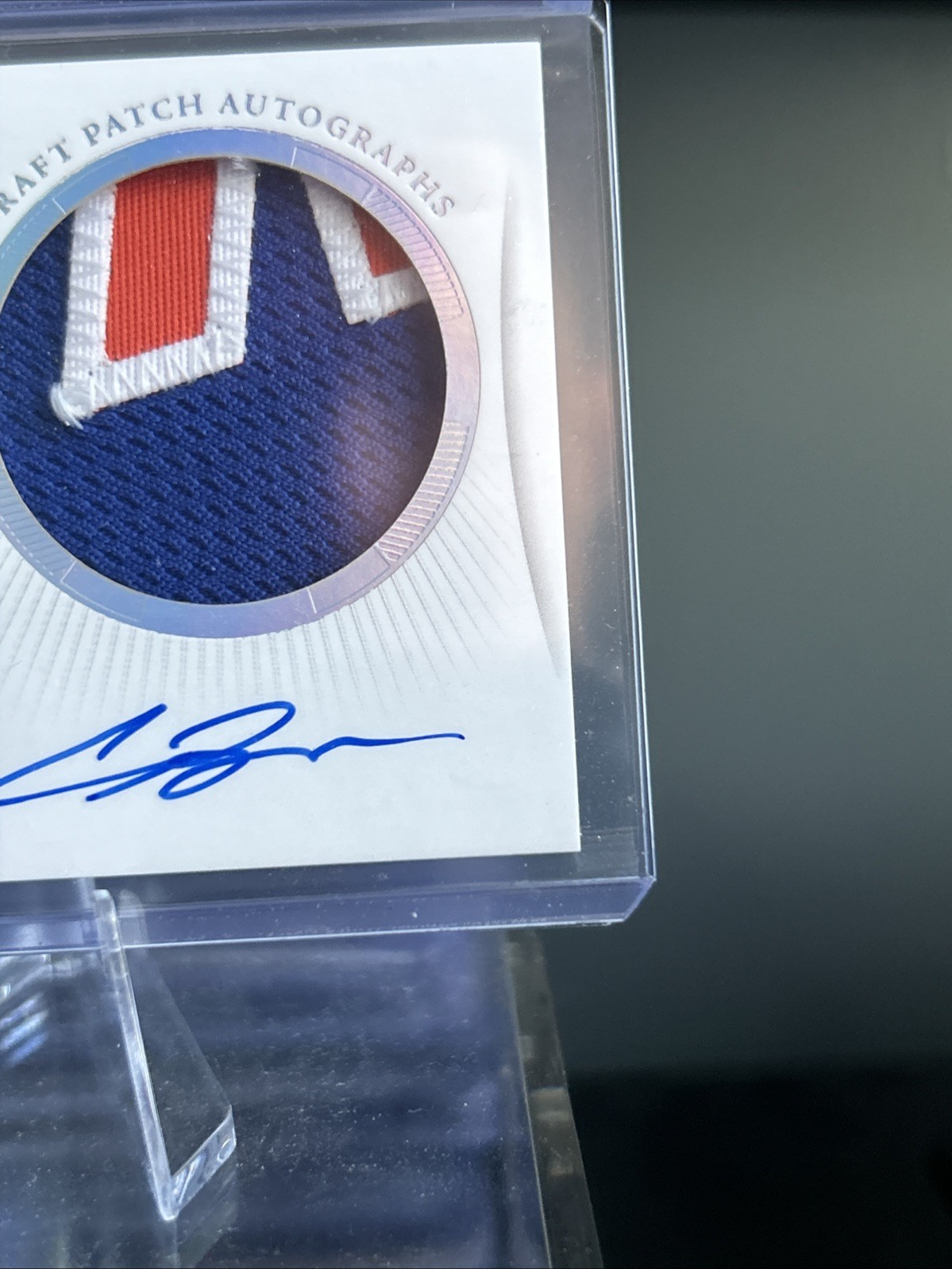 2025 Panini Flawless Carson Benge Draft Patch Auto #/25 Mets view 2