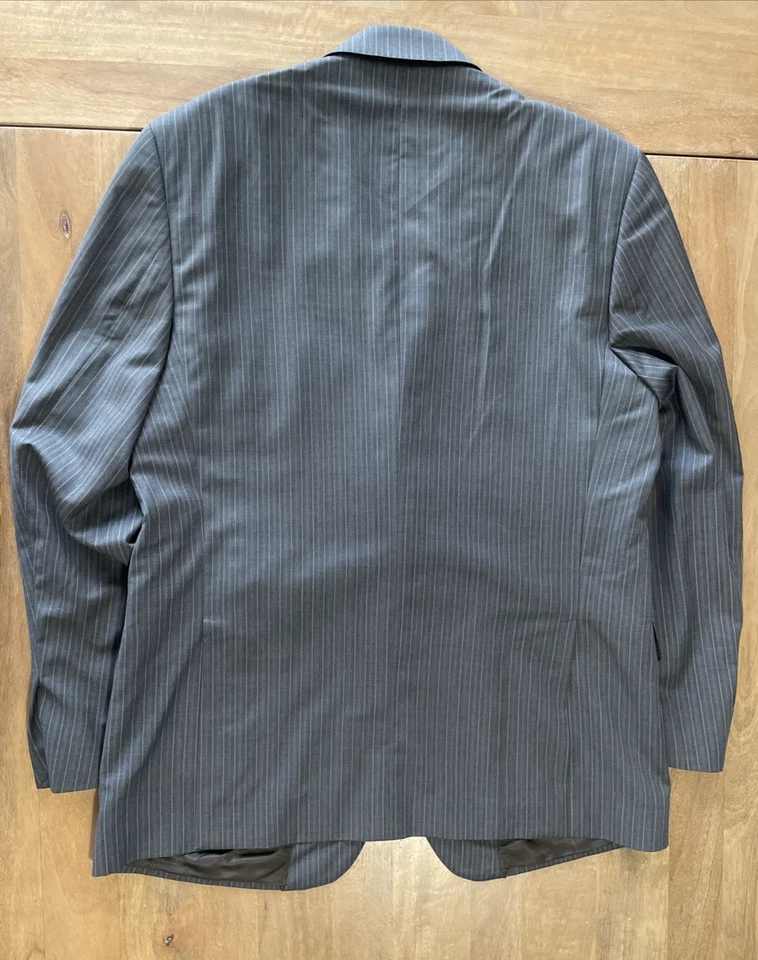 Ermenegildo Zegna Saks Fifth Ave NEGRO Gris Traje Para Hombres 42R Chaqueta 36x30 Pantalones Foto 3 de 4