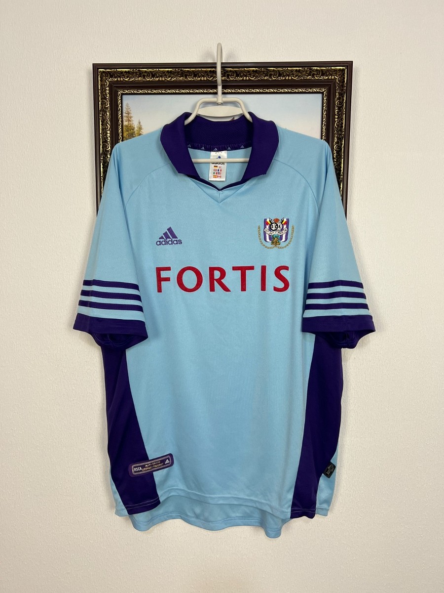 Anderlecht Away Football Shirt 2001 Soccer #7 Tarek Adidas Jersey