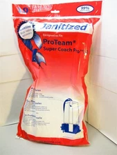 Janitized JAN-PTSCP10-2 Vacuum Bags For ProTeam Super Coach Pro 100 Bags (10x10)