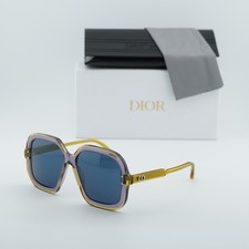 Dior DIORHIGHLIGHT S1I 60B0 Yellow/Shiny Purple/Blue 57-15-140 Sunglasses New...