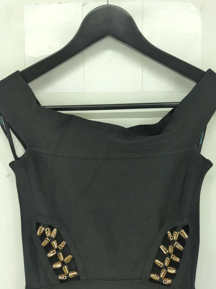 Mini Vestido Marciano S en Negro Foto 3 de 4