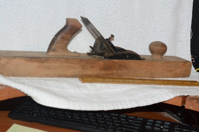 #ad Tools General. Antique Wood Plane Stanley No 127 Liberty Bell Transitional 1902 $14.98