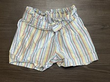Hanna Andersson Size 3 Multicolor Striped Drawstring Cotton Shorts