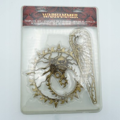 Warhammer Fantasy Battle Template Set Vintage New Old Stock OOP