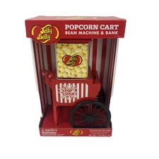 Jelly Belly Popcorn Cart Bean Machine and Bank NEW (NO Jelly Beans) Dispenser