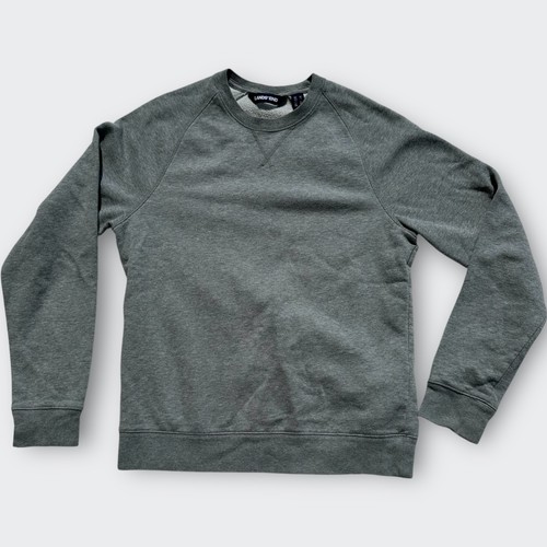 Felpa girocollo manica lunga LANDS END morbida uomo donna grigia XS 30-32 nuova senza etichette - Foto 2 di 7