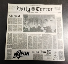 Daily Terror - Klartext / No Fun Is No Fun Single Vinyl 7" 1982 LC7950