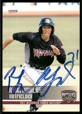 2017 Wisconsin Timber Rattlers RYAN AGUILAR Signed Card autograph auto ANGELS