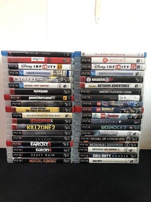 Playstation 3 Games 40 Lot Bundle Collection CiB Lego Farcry Kombat MGS Skyrim