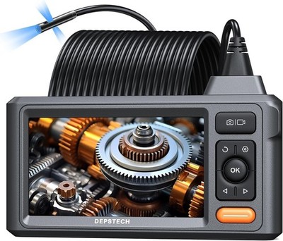 Endoskopkamera mit 15m Kabel, Triple Lens, 5'' IPS, 1080P,  , 8 LEDs