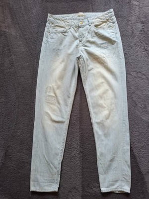 L.O.G.G., Jeans, Loose Fit, Boyfriend, Distressed, gestreift, Gr. 36, #JH159
