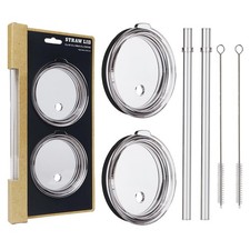 30 oz Tumbler Straw Lid, 2 Pack Replacement Lids for YETI 26oz/30oz/35oz Stra...