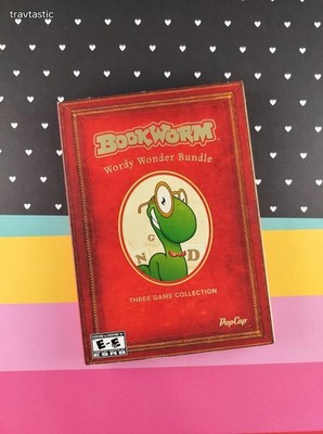 PopCap Bookworm Wordy Wonder Bundle 3 Game Collection Windows PC, 2009 UNTESTED
