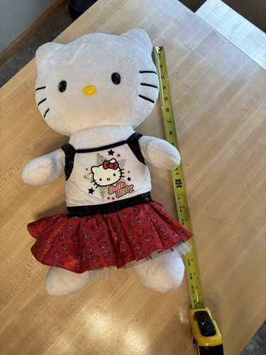 BUILD A BEAR - HELLO KITTY 19 in - White Soft Stuffed Plush Toy Sanrio W/ Dress - Picture 8 of 8