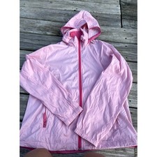 Lands' End Girls lightweight rain jacket - Pink - Size M 10-12