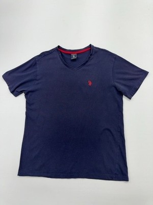 U.S. Polo Assn Jungen Grau V-Ausschnitt T-Shirt Jugend Größe S Neu