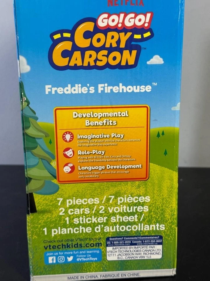 VTech Go! 去吧! Cory Carson - Freddie's Firehouse - 全新带盒,已停产 — 第 2/3 张图片