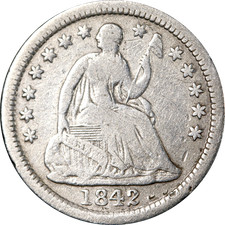 1842-O Seated Liberty Half Dime