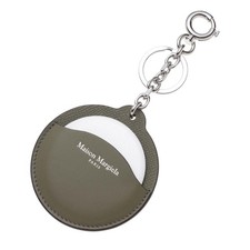 Maison Margiela Key Ring Mirror Khaki Leather 4 Stitch Unused